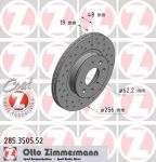 Zimmermann 285.3505.52 тормозной диск на HYUNDAI GETZ (TB)
