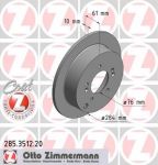 Zimmermann 285.3512.20 тормозной диск на HYUNDAI SANTA FE I (SM)