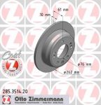 Zimmermann 285.3514.20 тормозной диск на KIA CEE'D SW (ED)