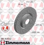 Zimmermann 285.3519.52 тормозной диск на HYUNDAI i40 CW (VF)