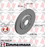 Zimmermann 290.2262.20 тормозной диск на LINCOLN LS