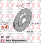 Zimmermann 290.2262.52 тормозной диск на LINCOLN LS