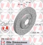 ZIMMERMANN Торм.диск пер.[326x30] 5 отв.[min2] (290.2263.52)