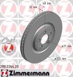 Zimmermann 290.2264.20 тормозной диск на JAGUAR F-TYPE кабрио (QQ6_)