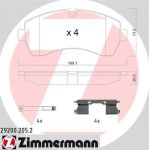 Zimmermann 29200.205.2 комплект тормозных колодок, дисковый тормоз на VW CRAFTER 30-50 фургон (2E_)