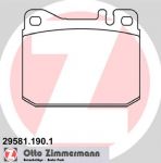 Zimmermann 29581.190.1 комплект тормозных колодок, дисковый тормоз на MERCEDES-BENZ UNIMOG