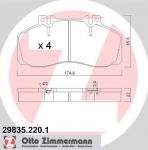 Zimmermann 29835.220.1 комплект тормозных колодок, дисковый тормоз на MERCEDES-BENZ T2/LN1 фургон/универсал