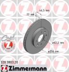 Zimmermann 320.3803.20 тормозной диск на HYUNDAI ACCENT III седан (MC)