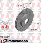 Zimmermann 370.3053.52 тормозной диск на MAZDA 3 седан (BM)