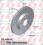 Zimmermann 370.3066.00 тормозной диск на MAZDA 323 C IV (BG)