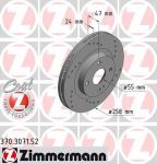 Zimmermann 370.3071.52 тормозной диск на MAZDA 323 S VI (BJ)