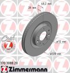 ZIMMERMANN ДИСК ТОРМОЗНОЙ MAZDA CX-7 2,2/2,3 09- Coat Z (370.3088.20, 370.3088.20)