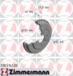 Zimmermann 370.5141.00 тормозной барабан на MAZDA 2 (DE)