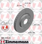 Zimmermann 380.2111.20 тормозной диск на MITSUBISHI ASX (GA_W_)