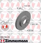 Zimmermann 380.2161.20 тормозной диск на PROTON PERSONA 400 Наклонная задняя часть (C9_C, C9_S)