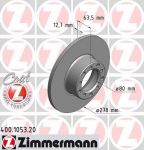 Zimmermann 400.1053.20 тормозной диск на MERCEDES-BENZ седан (W123)