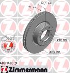 Zimmermann 400.1408.20 тормозной диск на MERCEDES-BENZ S-CLASS (W126)