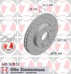 ZIMMERMANN ДИСК ТОРМ BS MERCEDES SPORT Coat Z beschichtet (400361852)