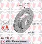 ZIMMERMANN ДИСК ТОРМ MER W211 300*22 R (400362252)