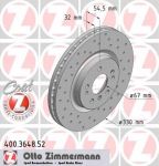 ZIMMERMANN ДИСК ТОРМ BS MERCEDES ML-Class (W164)R-Class (W251) SPORT Coat Z beschichtet (400364852)