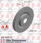 Zimmermann 400.3649.52 тормозной диск на MERCEDES-BENZ M-CLASS (W164)