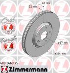 Zimmermann 400.3669.75 тормозной диск на MERCEDES-BENZ E-CLASS универсал (S210)