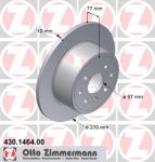 Zimmermann 430.1464.00 тормозной диск на OPEL CALIBRA A (85_)