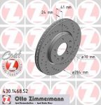 Zimmermann 430.1468.52 тормозной диск на SAAB 900 II купе
