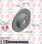 Zimmermann 430.1471.20 тормозной диск на OPEL OMEGA B (25_, 26_, 27_)