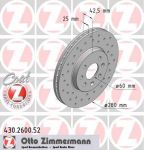 Zimmermann 430.2600.52 тормозной диск на OPEL COMBO Tour
