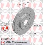 ZIMMERMANN Торм.диск пер.вент.[321x30] 5 отв.[min 2] (430.2615.52)