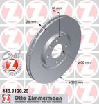 Zimmermann 440.3120.20 тормозной диск на PEUGEOT 208