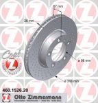 Zimmermann 460.1526.20 тормозной диск на PORSCHE 911 (996)