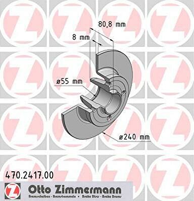 Zimmermann 470.2417.00 тормозной диск на RENAULT MEGANE II седан (LM0/1_)