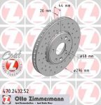 Zimmermann 470.2432.52 тормозной диск на RENAULT MEGANE III Наклонная задняя часть (BZ0_)