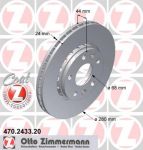 ZIMMERMANN Торм.диск пер.вент. [280x24mm] 5 отв. min2 (470.2433.20)