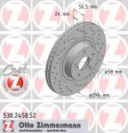ZIMMERMANN ДИСК ТОРМ SUB IMPREZA 2 0 GT TURBO, 09 98->, F (530245852)