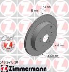 Zimmermann 540.2495.20 тормозной диск на SUZUKI GRAND VITARA II (JT)
