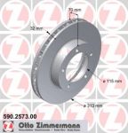 Zimmermann 590.2573.00 тормозной диск на TOYOTA LAND CRUISER 100 (FZJ1_, UZJ1_)