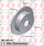 Zimmermann 590.2591.00 тормозной диск на TOYOTA PREVIA (MCR3_, ACR3_, CLR3_)