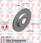 Zimmermann 600.3216.52 тормозной диск на SEAT ALHAMBRA (7V8, 7V9)