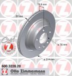 ZIMMERMANN ДИСК ТОРМ VW TOUAREG V6,V8,R5 TDI,V10 - 16 314*22 R (600322820)
