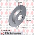 Zimmermann 610.1193.00 тормозной диск на VOLVO 460 L (464)