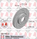Zimmermann 610.1195.52 тормозной диск на VOLVO C70 I купе