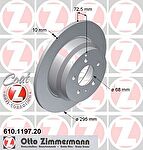 Zimmermann 610.1197.20 тормозной диск на VOLVO C70 I купе