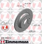 Zimmermann 610.3703.52 тормозной диск на VOLVO XC70 CROSS COUNTRY
