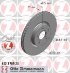 ZIMMERMANN ТОРМОЗНОЙ ДИСК SPORT COAT Z VOLVO S40/V50 04-> (610370920)