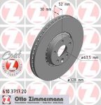 Zimmermann 610.3717.20 тормозной диск на VOLVO XC60
