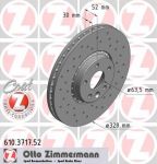 Zimmermann 610.3717.52 тормозной диск на VOLVO XC60