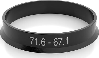 Bimecc AP716671 центровочное кольцо 71,6–67,1 мм, пластик, чёрное